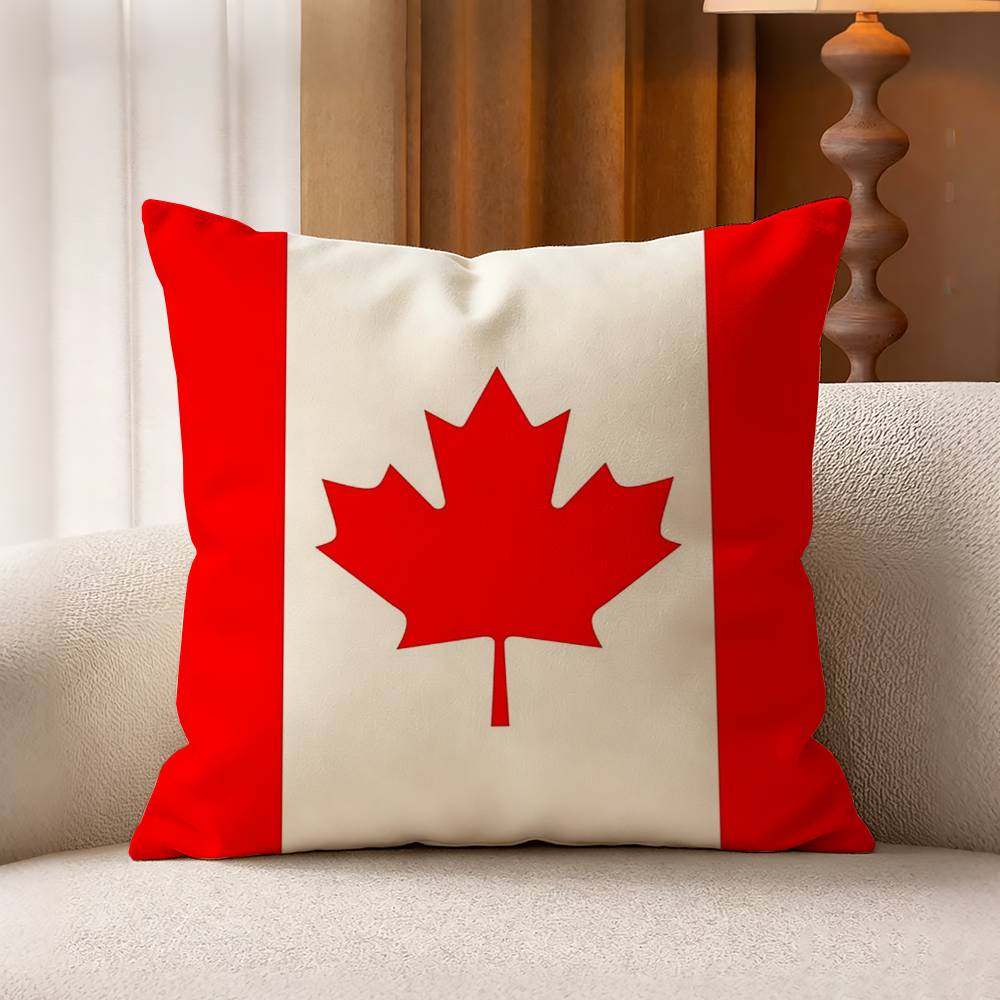 C-Canada Flag Cotton Linen Squ - đánh giá và giá Home Textiles Canada
